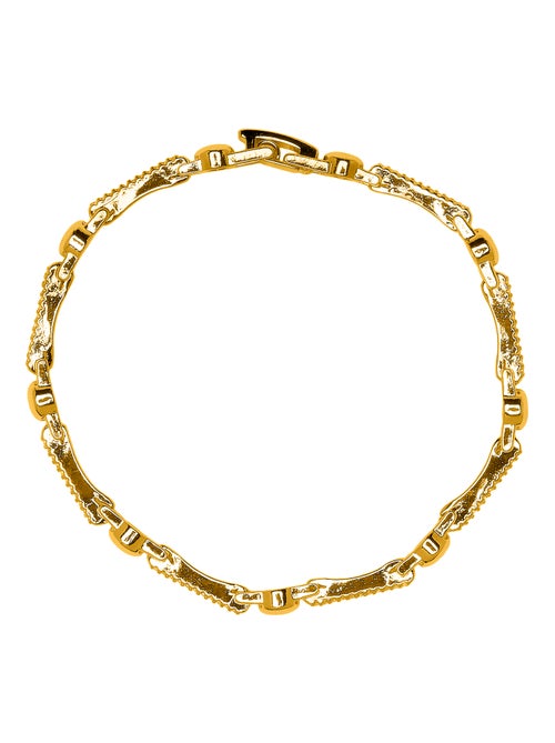 Bracelet Luxenter avec zircone brillante et finition or jaune 18k - Rarix - Kiabi