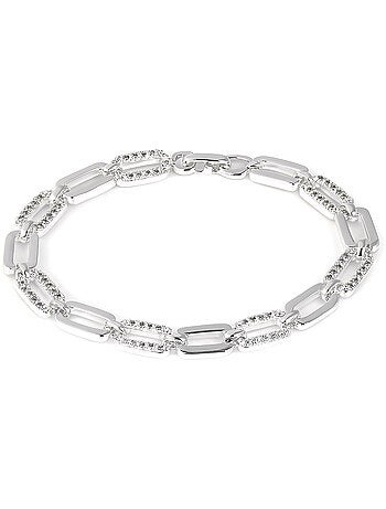 Bracelet Luxenter avec zircone brillante et finition rhodium - Asgoth
