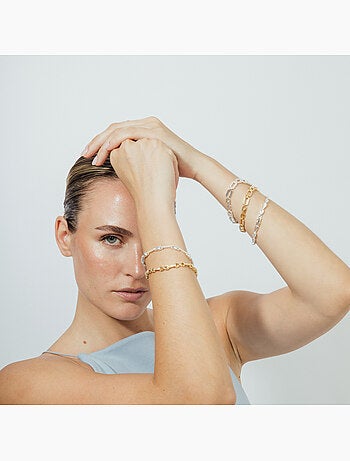 Bracelet Luxenter avec zircone brillante et finition rhodium - Asgoth