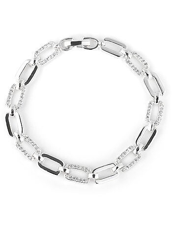 Bracelet Luxenter avec zircone brillante et finition rhodium - Asgoth