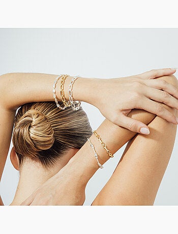 Bracelet Luxenter avec zircone brillante et finition rhodium - Asgoth