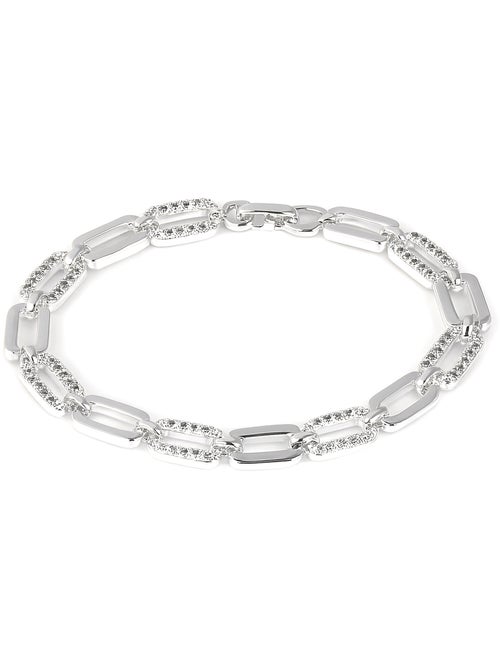 Bracelet Luxenter avec zircone brillante et finition rhodium - Asgoth - Kiabi