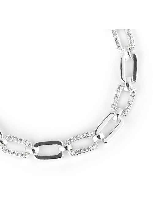 Bracelet Luxenter avec zircone brillante et finition rhodium - Asgoth - Kiabi