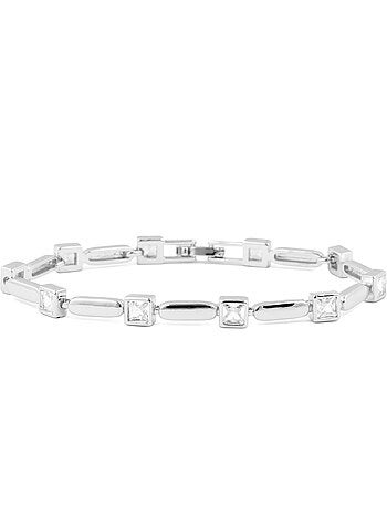 Bracelet Luxenter avec zircone brillante et finition rhodium - Aslion