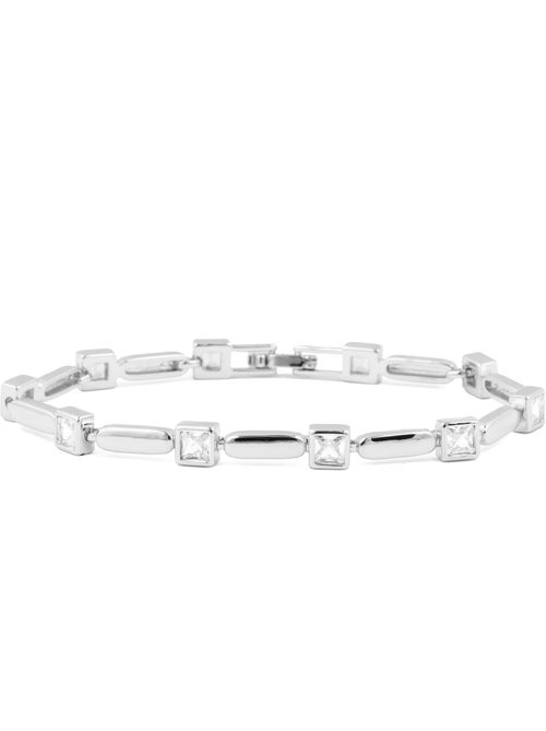 Bracelet Luxenter avec zircone brillante et finition rhodium - Aslion - Kiabi