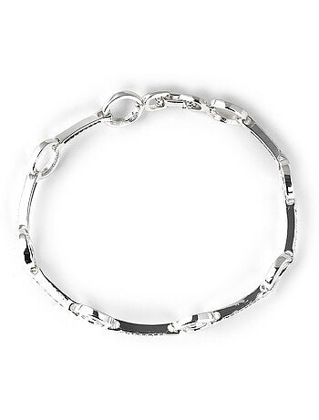 Bracelet Luxenter avec zircone brillante et finition rhodium - Dimaran