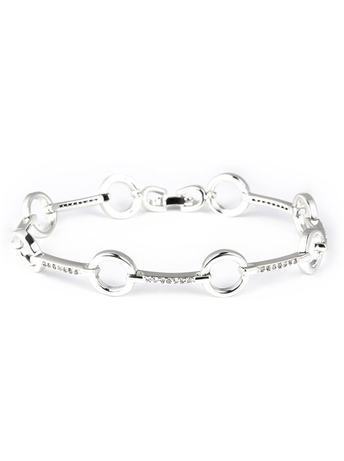 Bracelet Luxenter avec zircone brillante et finition rhodium - Dimaran - Kiabi