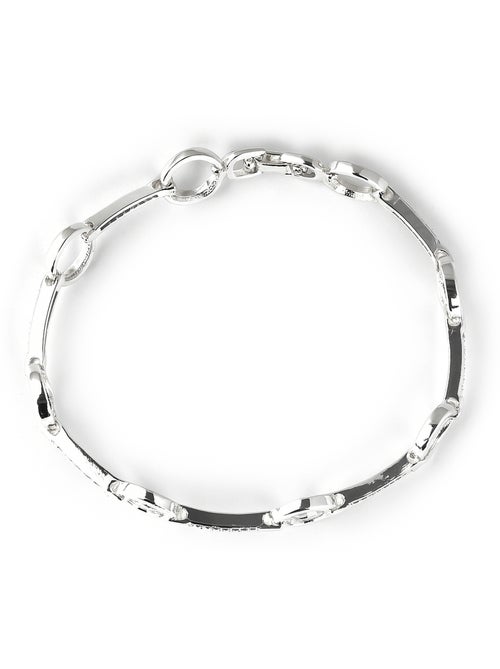 Bracelet Luxenter avec zircone brillante et finition rhodium - Dimaran - Kiabi