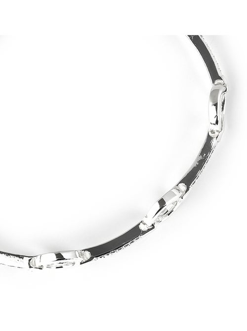 Bracelet Luxenter avec zircone brillante et finition rhodium - Dimaran - Kiabi