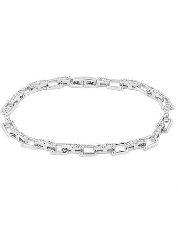 Bracelet Luxenter avec zircone brillante et finition rhodium - Dordel