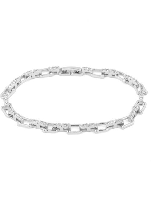 Bracelet Luxenter avec zircone brillante et finition rhodium - Dordel - Kiabi