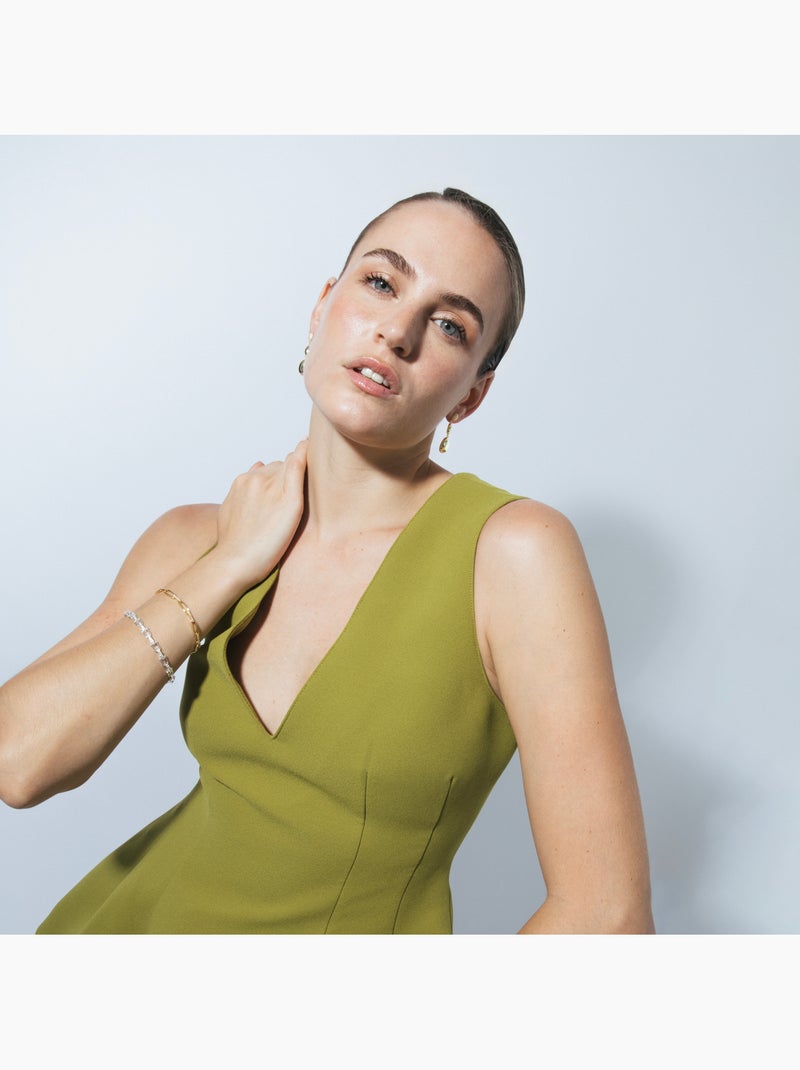 Bracelet Luxenter avec zircone brillante et finition rhodium - Dordel Blanc - Kiabi