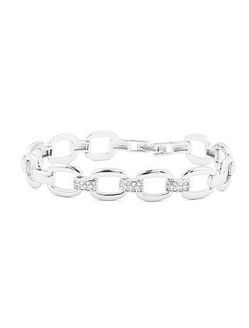 Bracelet Luxenter avec zircone brillante et finition rhodium - Insio