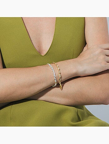 Bracelet Luxenter avec zircone brillante et finition rhodium - Insio