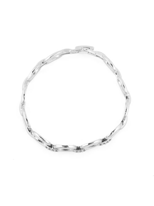 Bracelet Luxenter avec zircone brillante et finition rhodium - Insio - Kiabi Bracelet Luxenter avec zircone brillante et finition rhodium - Insio - Kiabi