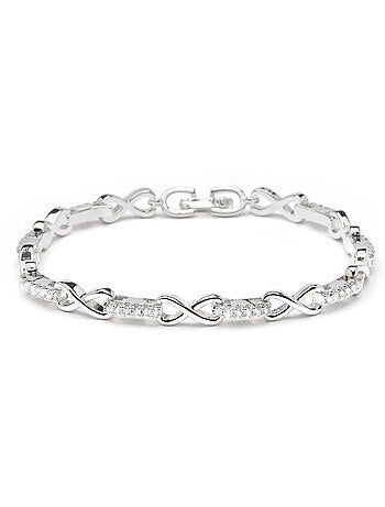 Bracelet Luxenter avec zircone brillante et finition rhodium - Raak