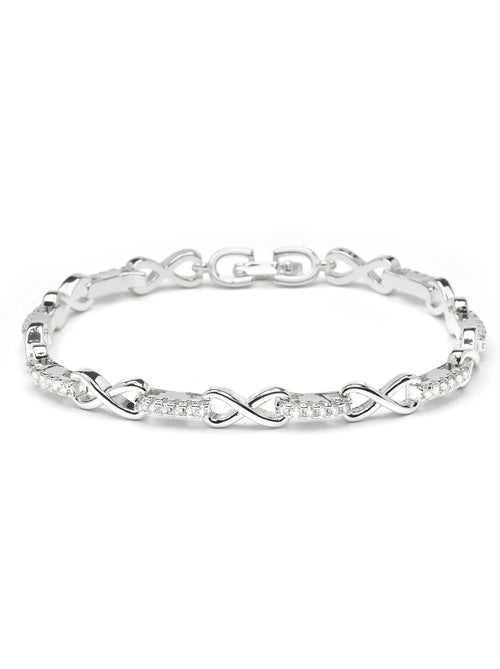 Bracelet Luxenter avec zircone brillante et finition rhodium - Raak - Kiabi