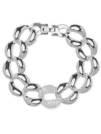 Bracelet Luxenter avec zircone brillante et finition rhodium - Shinthi