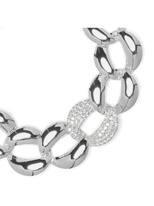 Bracelet Luxenter avec zircone brillante et finition rhodium - Shinthi - Kiabi