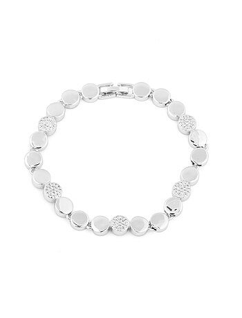 Bracelet Luxenter avec zircone brillante et finition rhodium - Sywi