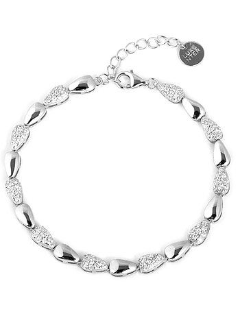 Bracelet Luxenter avec zircone brillante et finition rhodium - Tanal