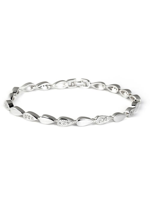 Bracelet Luxenter avec zircone brillante et finition rhodium - Tanal - Kiabi Bracelet Luxenter avec zircone brillante et finition rhodium - Tanal - Kiabi