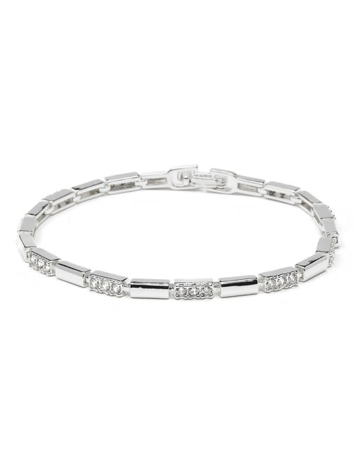 Bracelet Luxenter avec zircone brillante et finition rhodium - Tavli - Kiabi