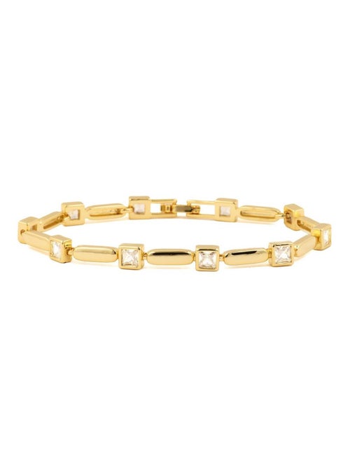 Bracelet Luxenter avec zircone brillante, finition or jaune 18 carats - Aslion - Kiabi
