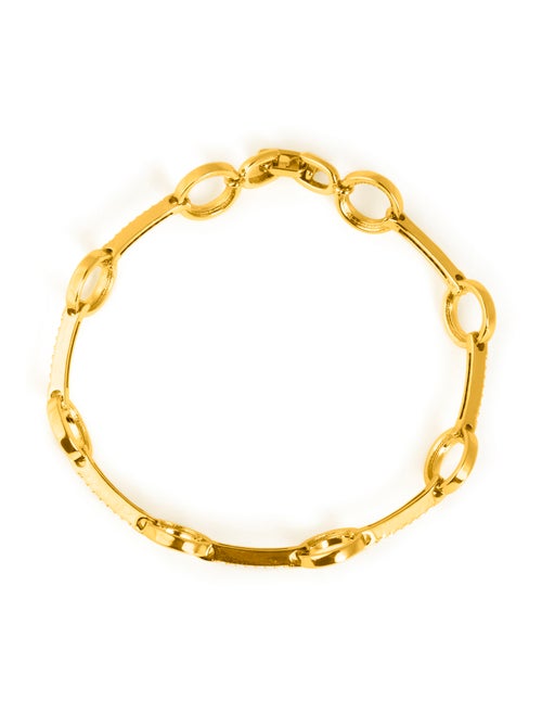 Bracelet Luxenter avec zircone brillante, finition or jaune 18 carats - Dimaran - Kiabi