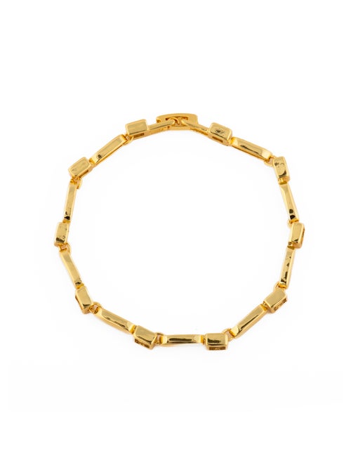 Bracelet Luxenter avec zircone brillante, finition or jaune 18k - Aslion - Kiabi