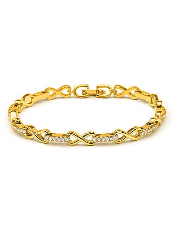 Bracelet Luxenter avec zircone brillante, finition or jaune 18k - Raak