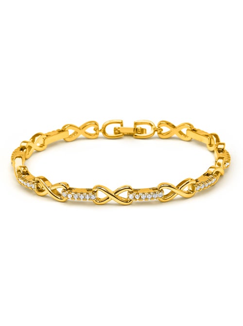Bracelet Luxenter avec zircone brillante, finition or jaune 18k - Raak - Kiabi Bracelet Luxenter avec zircone brillante, finition or jaune 18k - Raak - Kiabi