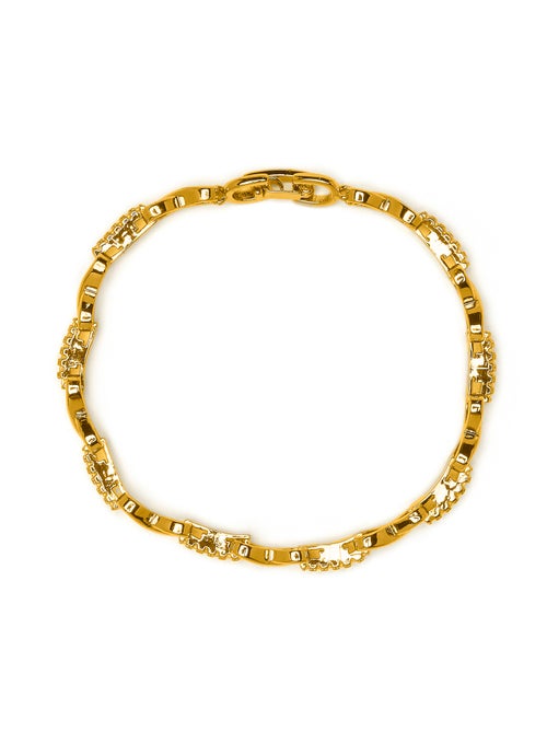 Bracelet Luxenter avec zircone brillante, finition or jaune 18k - Raak - Kiabi