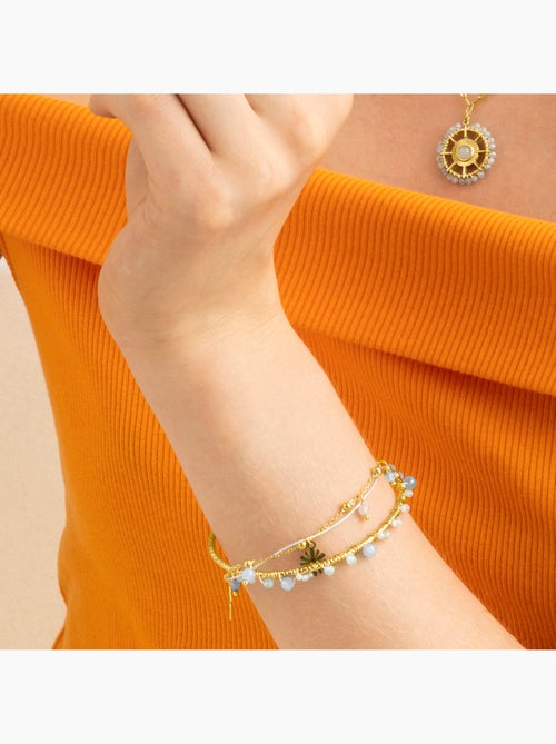 Bracelet Luxenter avec zirconia brillant finition or 18k - Yakde - Kiabi Bracelet Luxenter avec zirconia brillant finition or 18k - Yakde - Kiabi