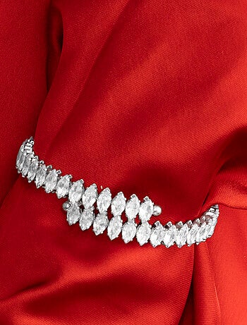 Bracelet Luxenter avec zirconium brillant argenté - Comega