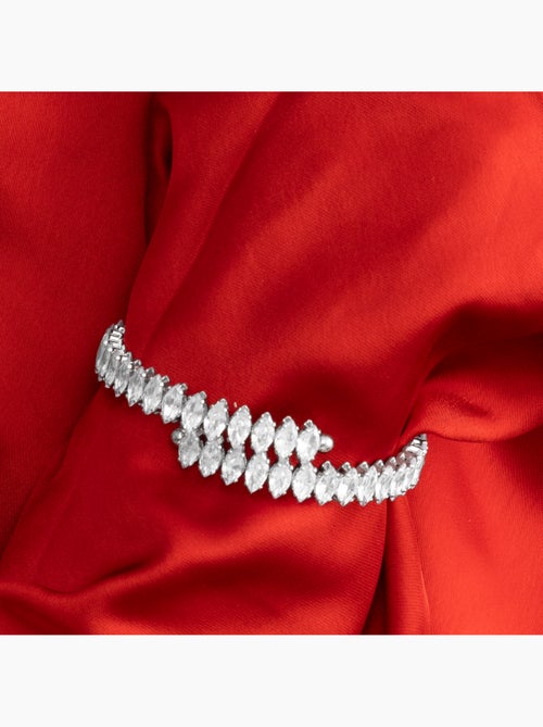 Bracelet Luxenter avec zirconium brillant argenté - Comega - Kiabi