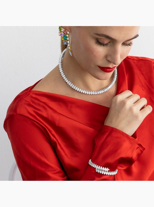 Bracelet Luxenter avec zirconium brillant argenté - Comega - Kiabi