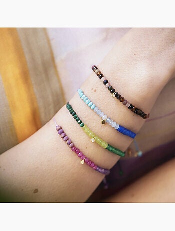 Bracelet Luxenter en argent 925 avec cristal multicolore et finition et plaqué or 18k - Kasai