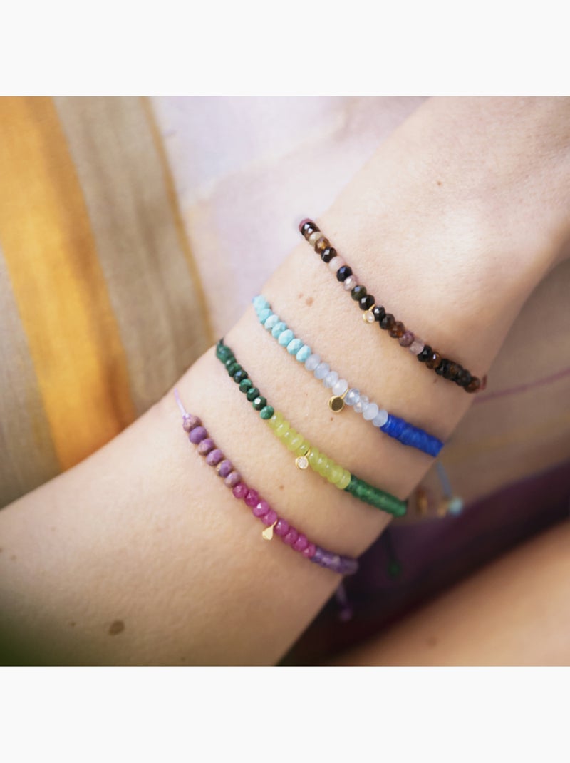 Bracelet Luxenter en argent 925 avec cristal multicolore et finition et plaqué or 18k - Kasai Multicolore - Kiabi