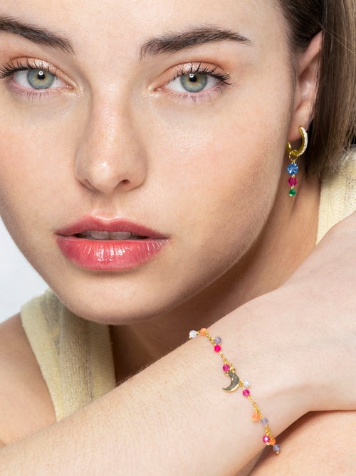 Bracelet Luxenter en argent 925 avec cristal multicolore et finition et plaqué or 18k - Tryx - Kiabi