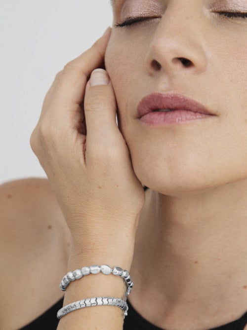 Bracelet Luxenter en argent 925 avec hématite rhodiée - Caspil - Kiabi