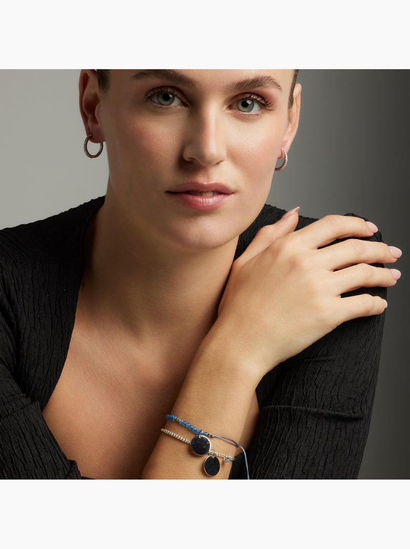 Bracelet Luxenter en argent 925 avec hématite rhodiée - Krasai Argent - Kiabi