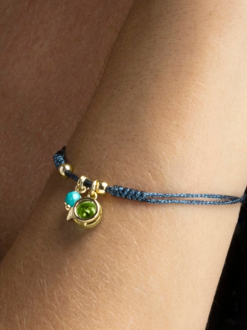 Bracelet Luxenter en argent 925 avec zircon émeraude et finition et plaqué or 18k - Zysuo - Kiabi