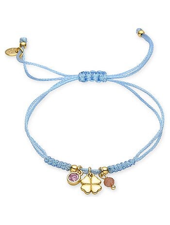 Bracelet Luxenter en argent 925 avec zircon rose et finition et plaqué or 18k - Douala