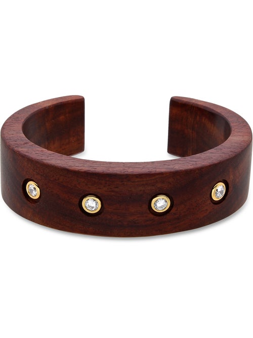 Bracelet Luxenter en argent 925 et bois brun fini et plaqué or 18k - Ehko - Kiabi Bracelet Luxenter en argent 925 et bois brun fini et plaqué or 18k - Ehko - Kiabi