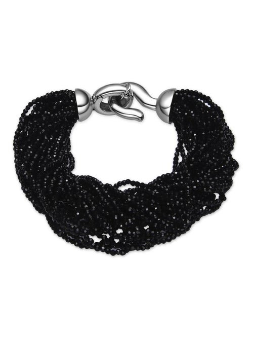 Bracelet Luxenter en Argent 925 et Cristal noir rhodié - Kibak - Kiabi