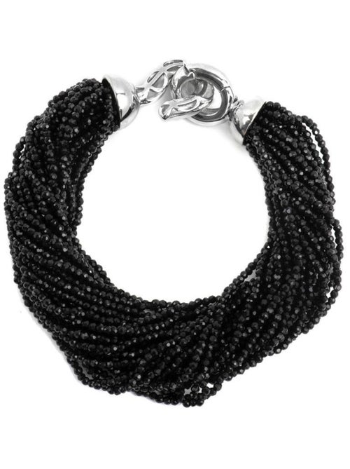 Bracelet Luxenter en Argent 925 et Cristal noir rhodié - Kibak - Kiabi