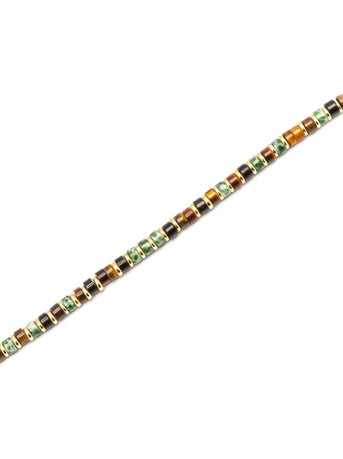 Bracelet Luxenter en Argent 925 et Oeil de Tigre en finition or 18k - Ryhu - Kiabi