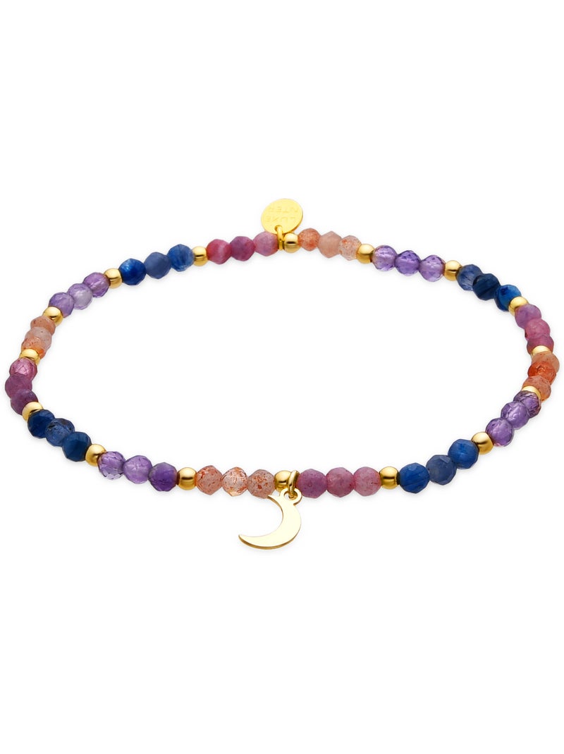 Bracelet Luxenter en argent 925 et or 18k avec cristaux multicolores - Linshu Multicolore - Kiabi