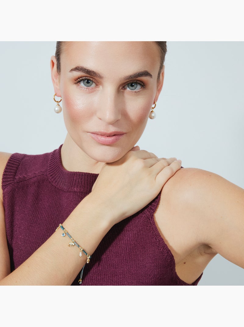 Bracelet Luxenter en argent 925 et or 18k avec zircons multicolores - Rukful Multicolore - Kiabi